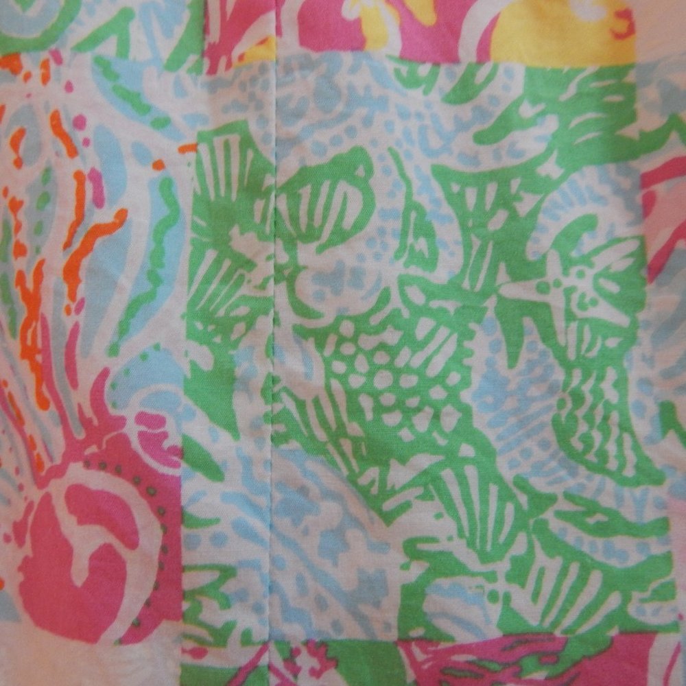 Lilly Pulitzer Strapless Patchwork Quilt Tie Back… - image 4